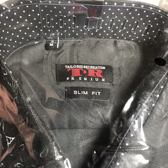 TR Premium Menswear LS Dress Shirt $189 Black PRICE FIRM - Picture 2 of 8